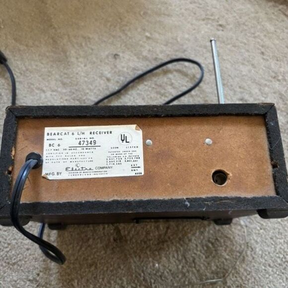 Bearcat 6 Scanner Model BC 6 - Picture 4 of 6